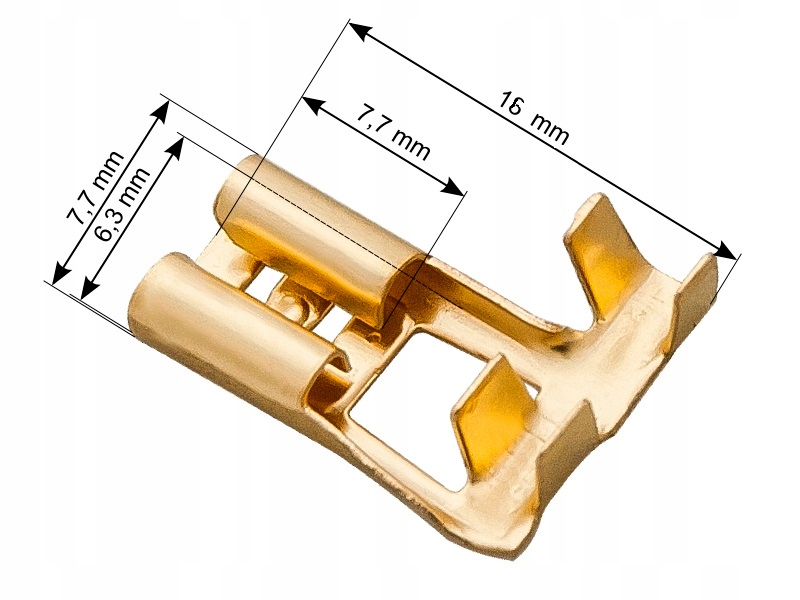 

Konektory Konektor żeński 6,3mm Kątowy 10szt (3400