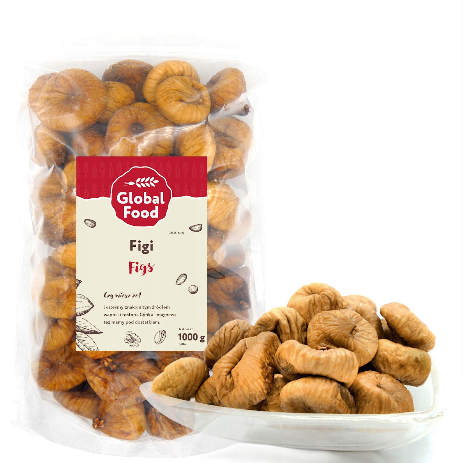 FIGI SUSZONE NATURALNE 1kg (1000g) BEZ DODATKÓW