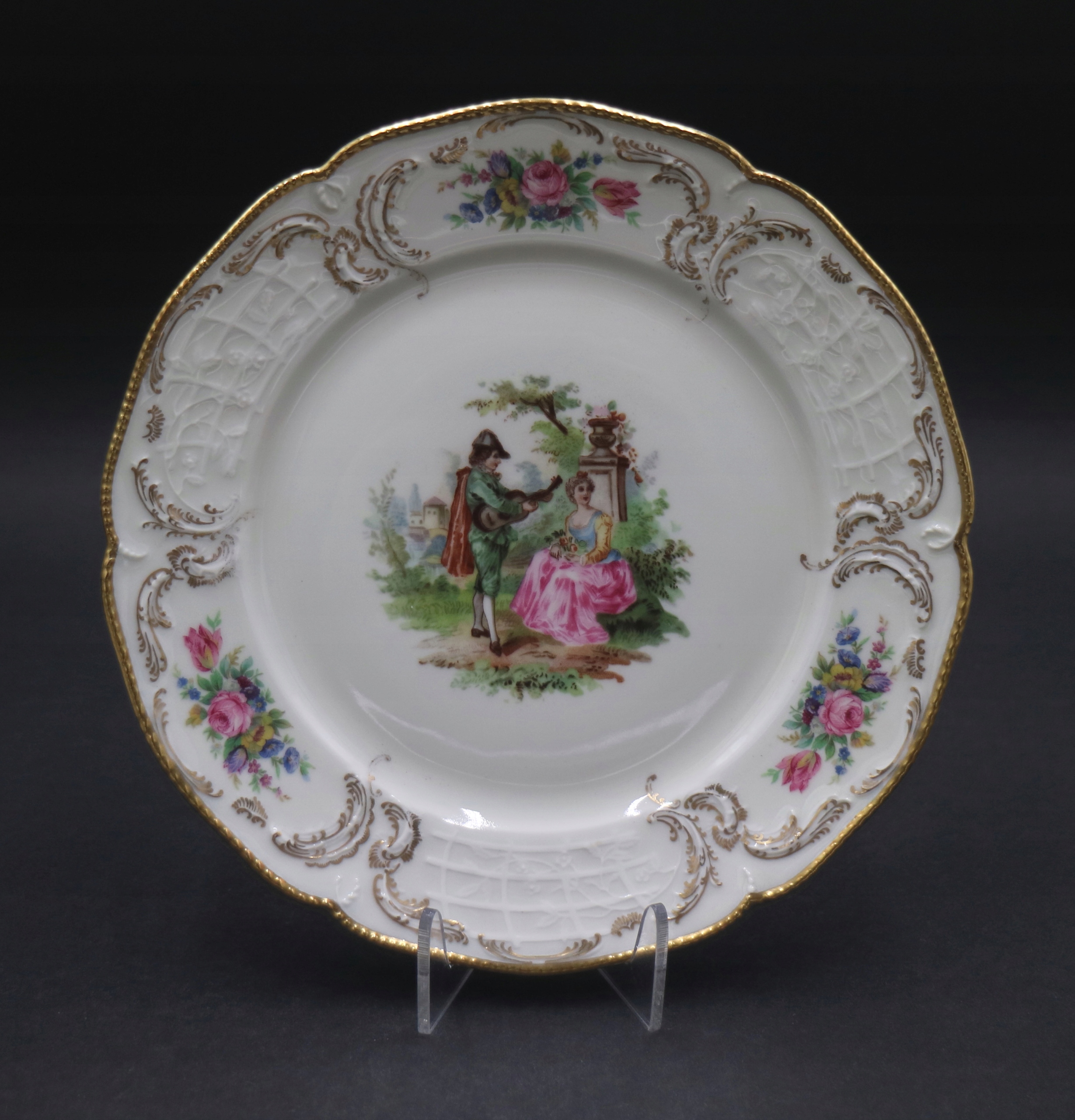 17. Talerz, scenka rodzajowa ROSENTHAL Sanssouci 1944r.