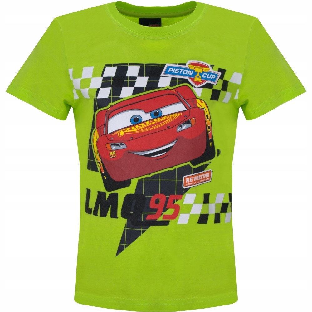 

T-shirt koszulka Auta Zygzak Mcqueen zielona 122