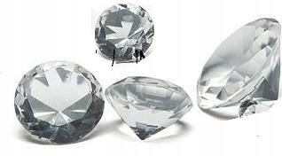 

Diamenty Konfetti Kryształki Bezbarwne 12mm 44szt.