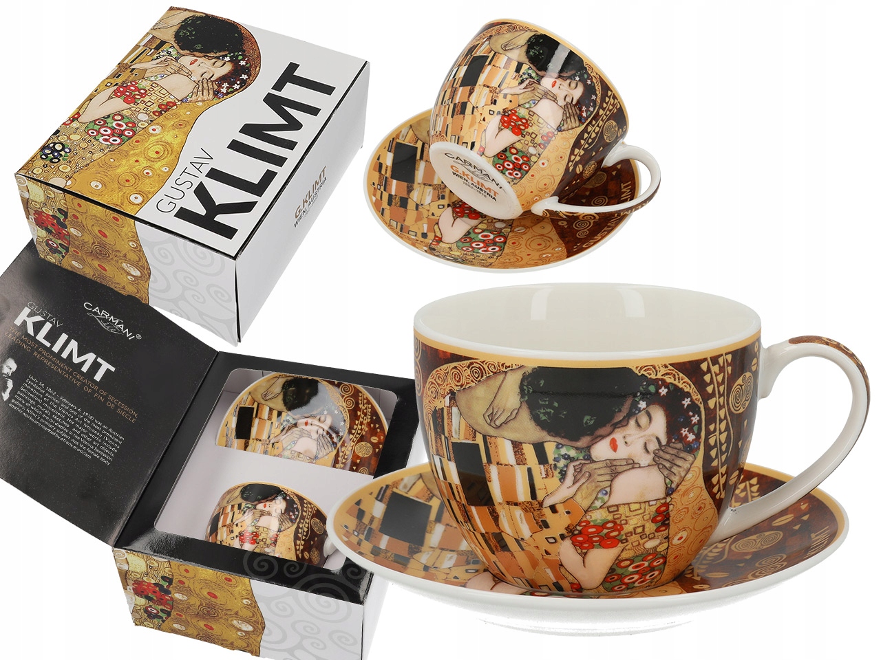 

Filiżanka ze spodkiem - G. Klimt Pocałunek