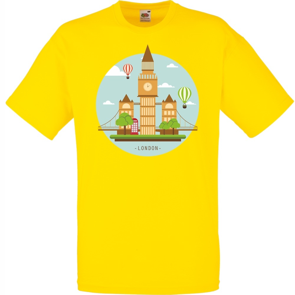 

Koszulka Londyn London Uk Anglia XXL żółta jaskraw