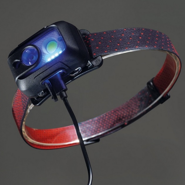 TIROSS - CZOŁÓWKA Z SENSOREM 300LM + 240LM - LATARKA CZOŁOWA USB-C Marka Tiross