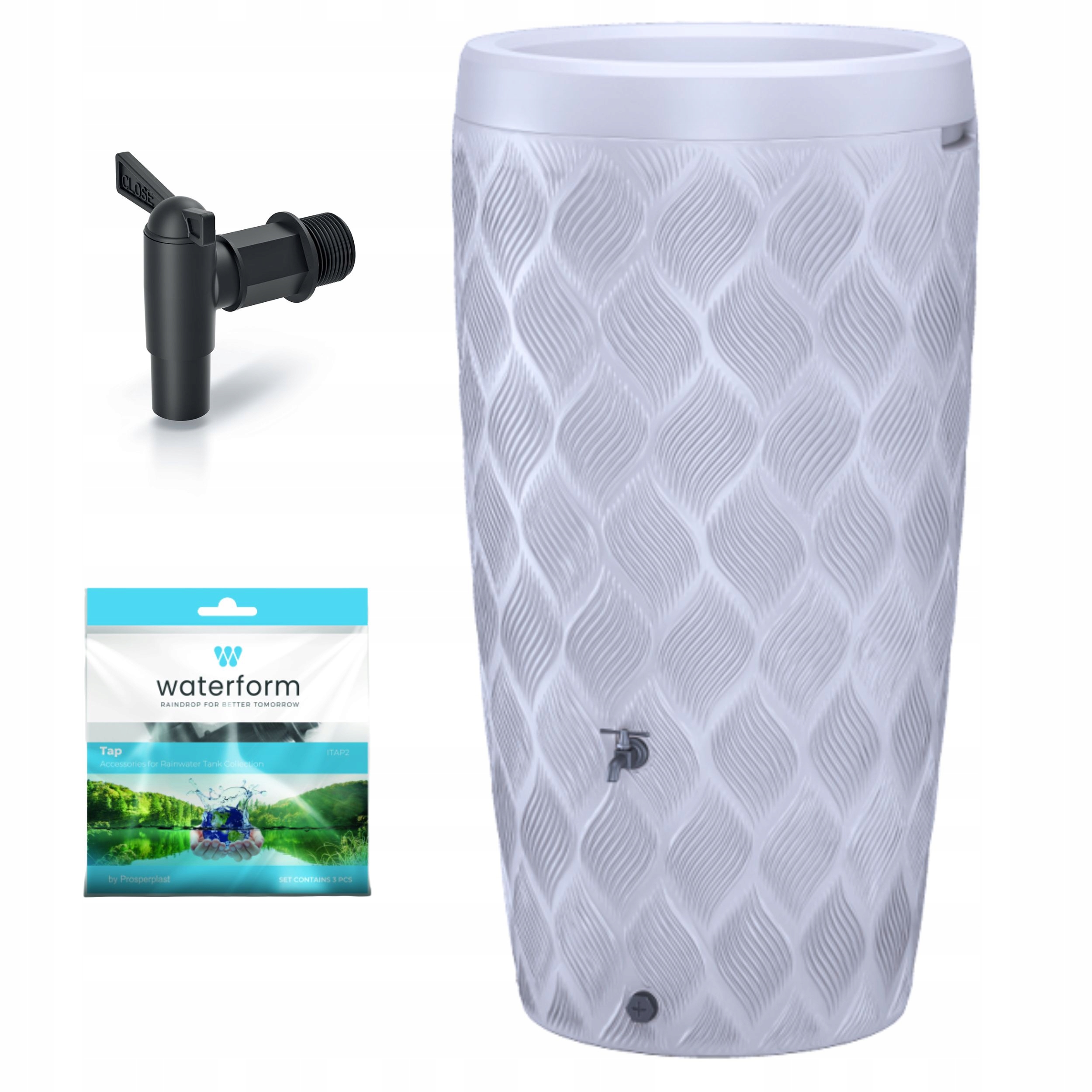 Zbiornik na deszczówkę Flow 240l + kranik Beczka