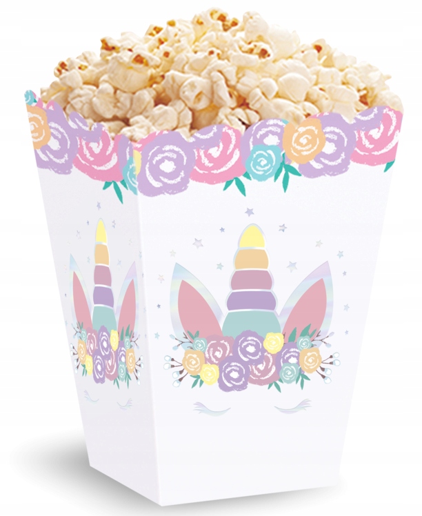 

Pudełka na popcorn Jednorożec 3 szt No