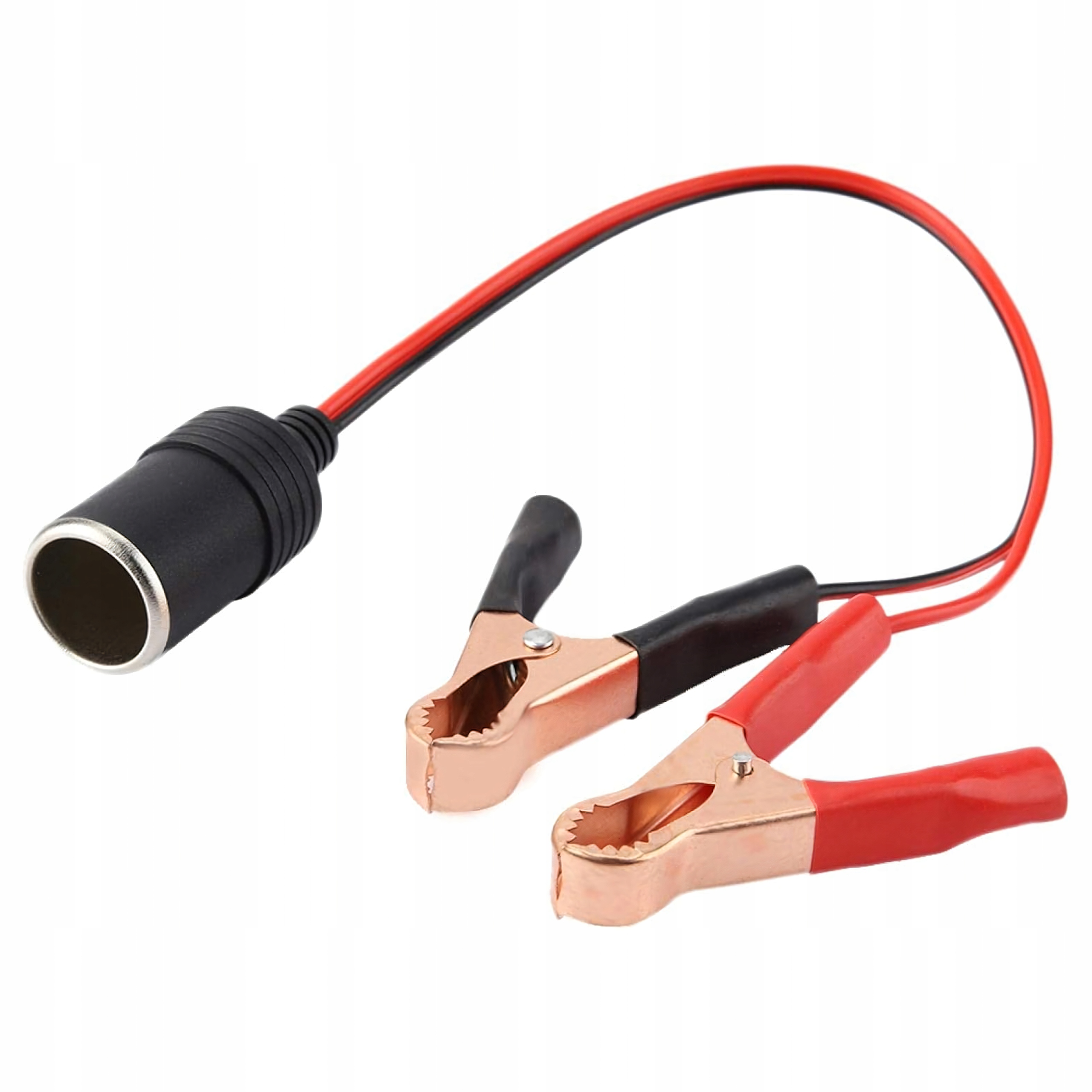 Adapter Przejściówka Gniazda Zapalniczki z Wyjściem na Krokodylki 12V 24V