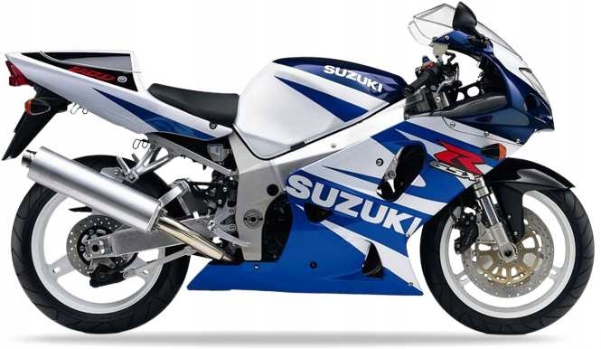 Nálepky Juula Na Suzuki Gsxr 750 2002 Modrá 1LF Biela