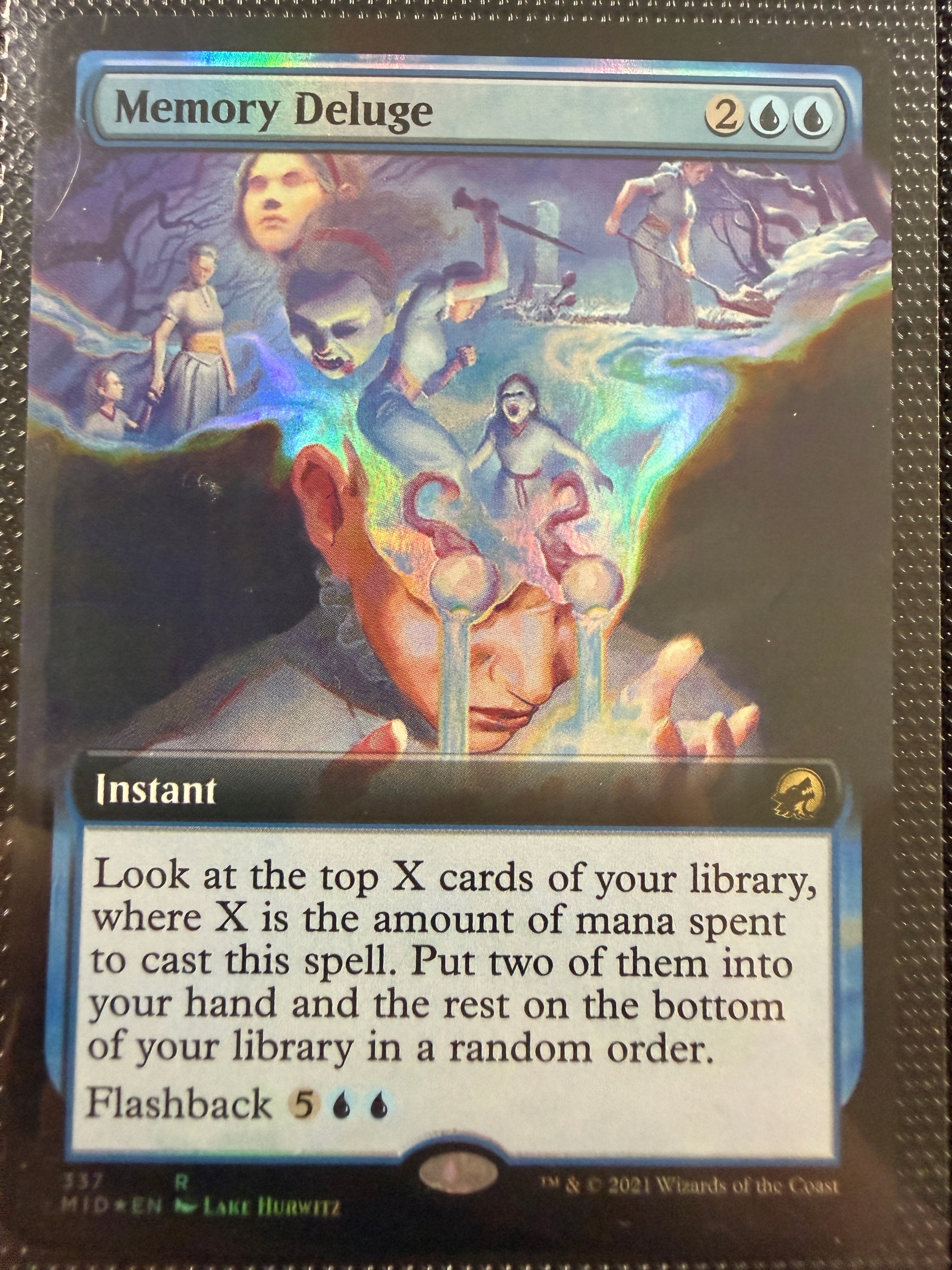 Magic The Gathering: Memory Deluge (Foil Extended Art)