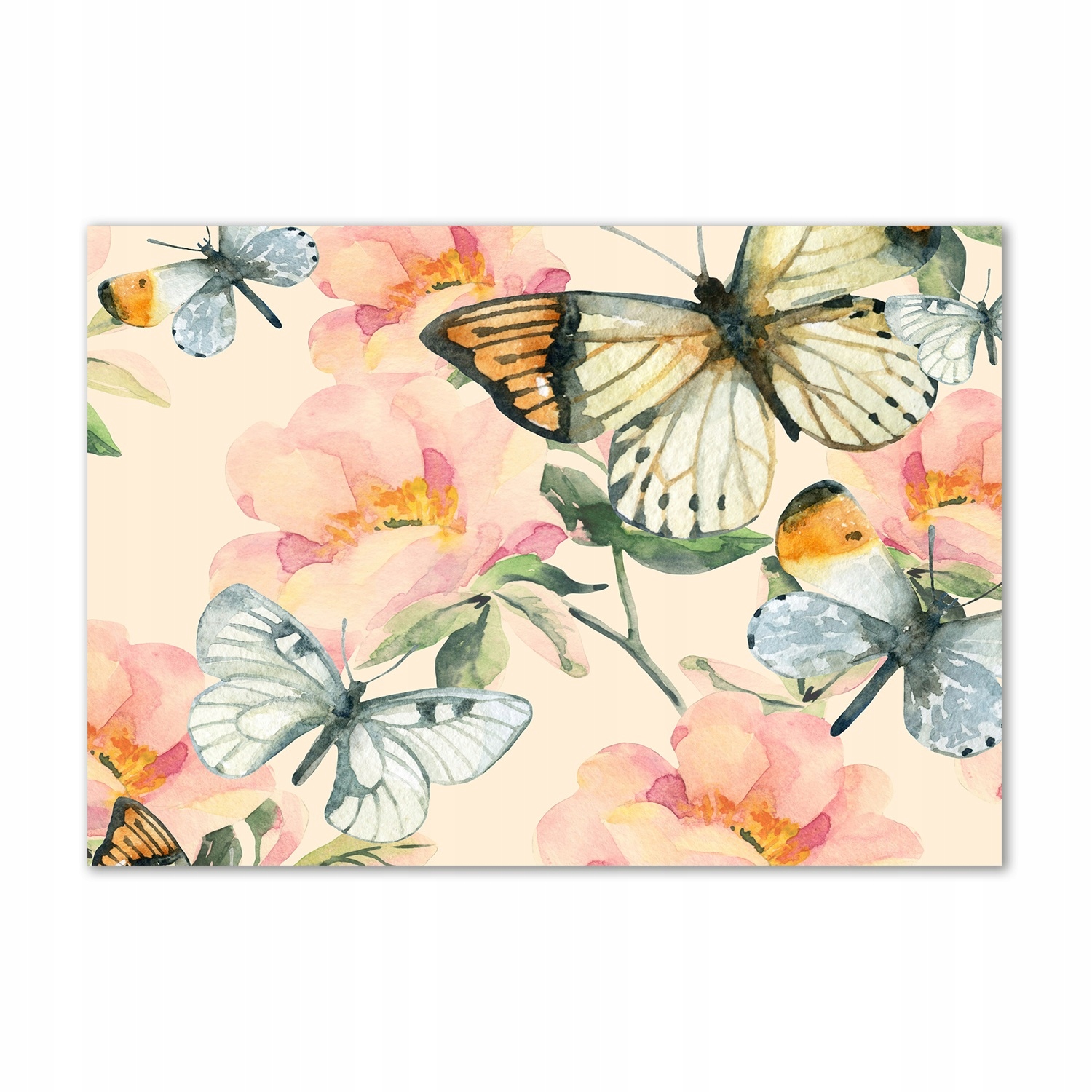 

Obraz zdjęcie szkło akryl Motyle i kwiaty 100x70cm