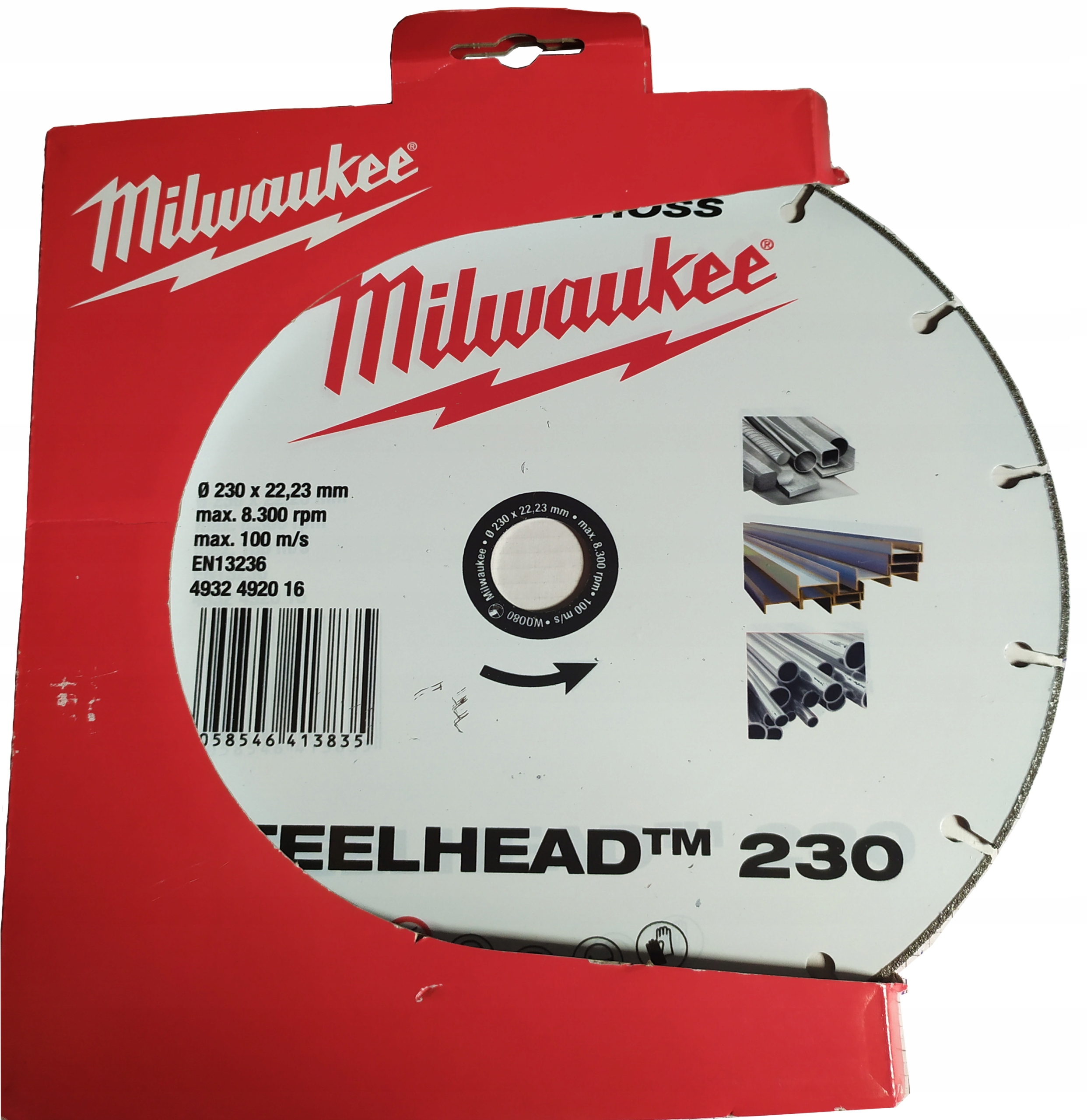 Kotouč Na Nerezovou Ocel Diamant Steelhead 230 MM Milwaukee 4932492016