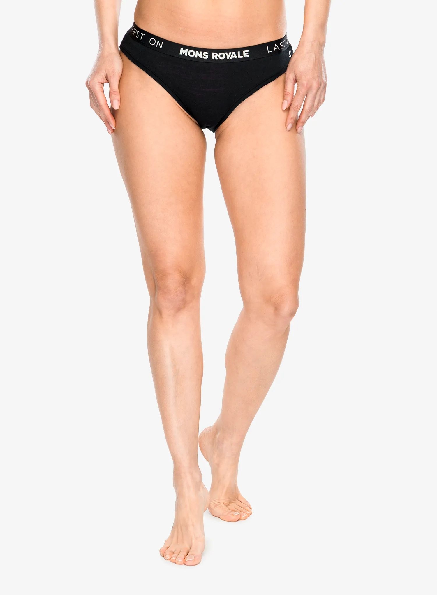 Dámské termoaktivní kalhotky Mons Royale Folo Merino Briefs černá Xs