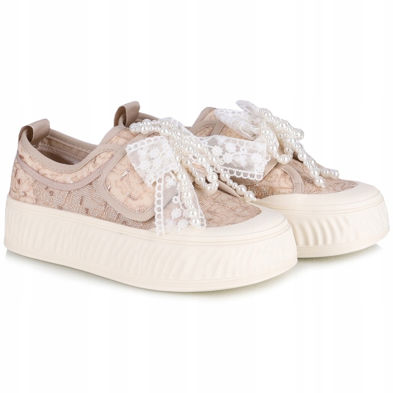 Dámské tenisky Loretta Vitale W1907 Apricot béžové VEL..38