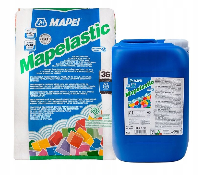 

Mapei Hydroizolacja Mapelastic Zestaw 32kg (a+b)