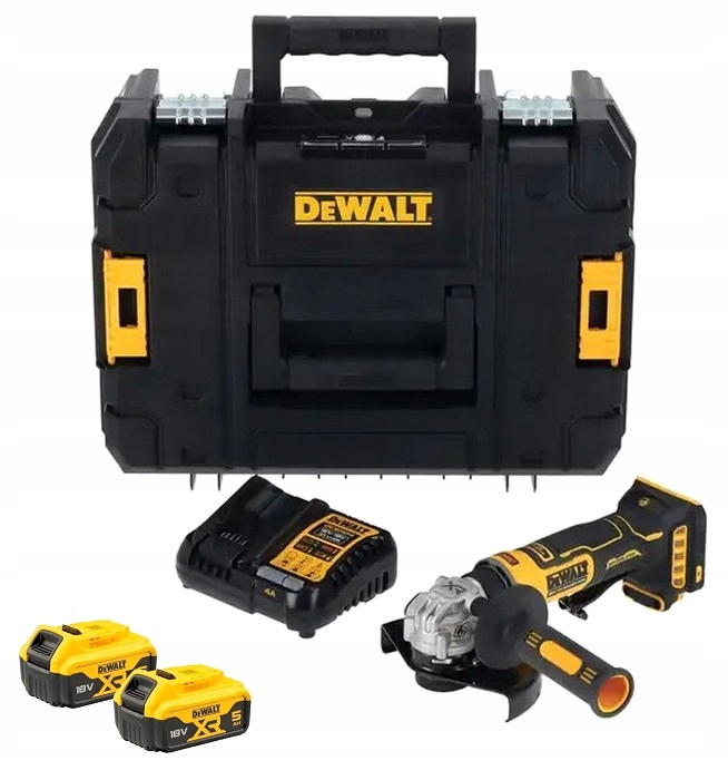 DeWALT DCG404P2T Ultra Kompaktowa Szlifierka KĄTOWA18V 2x5.0Ah
