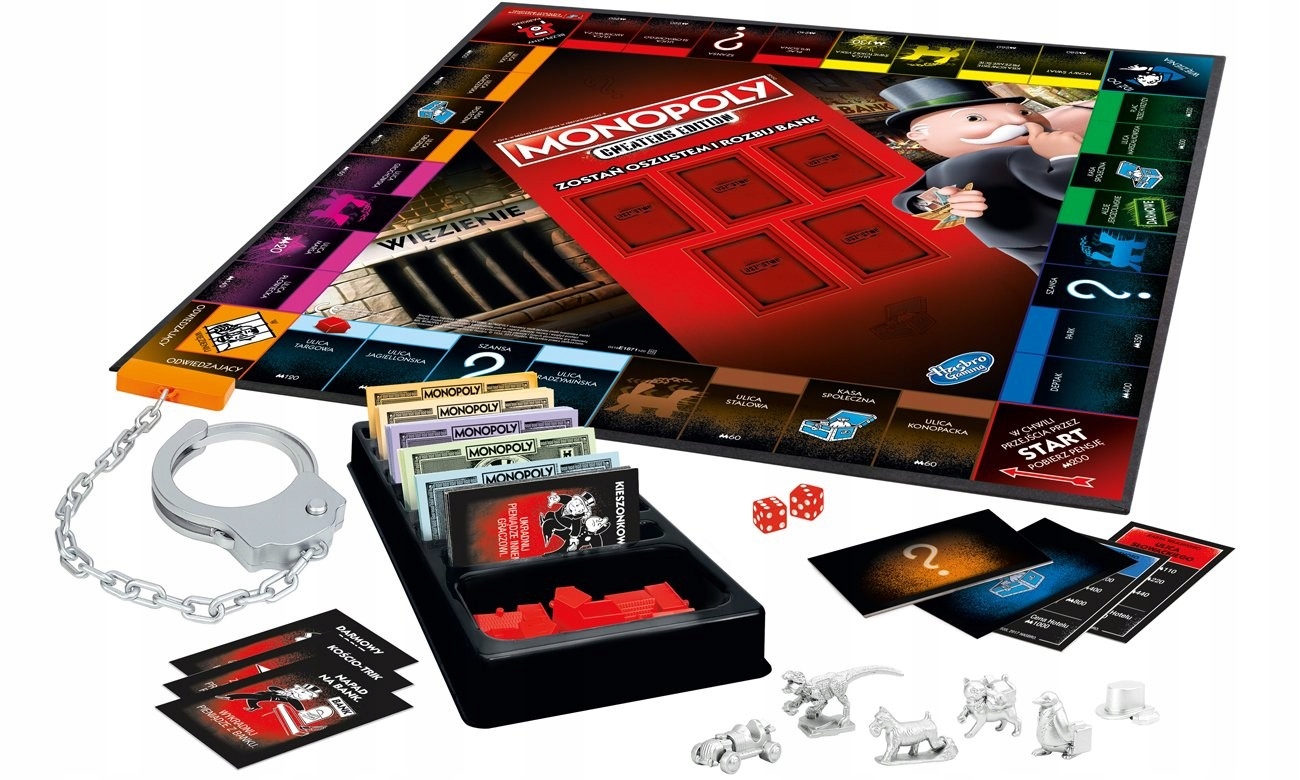 GRA PLANSZOWA MONOPOLY WIĘZIENIE KAJDANKI STRATEGIA Typ Podstawa