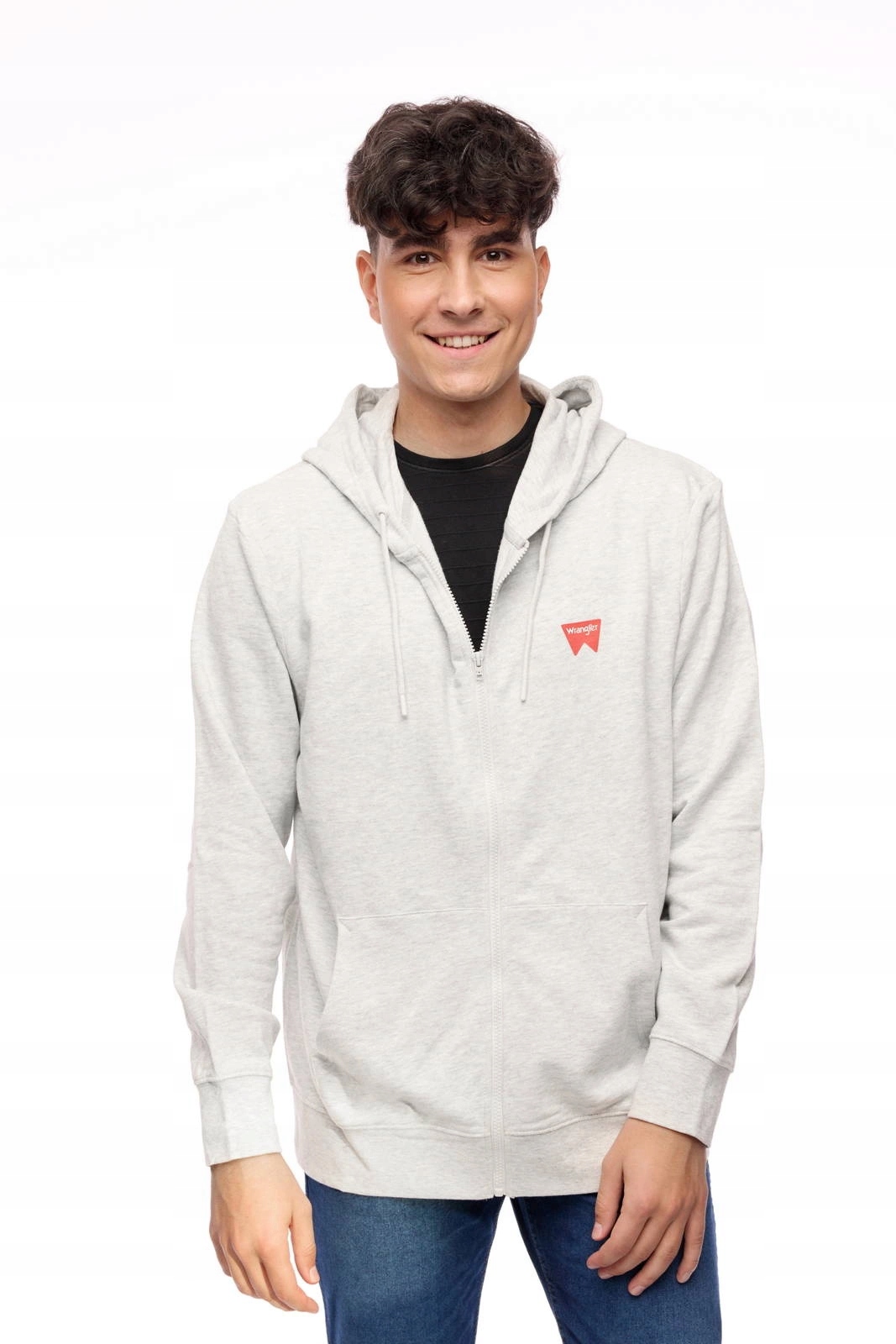 Pánská mikina Wrangler Zip Thru Hoodie Oat Mele W664HAC17 L