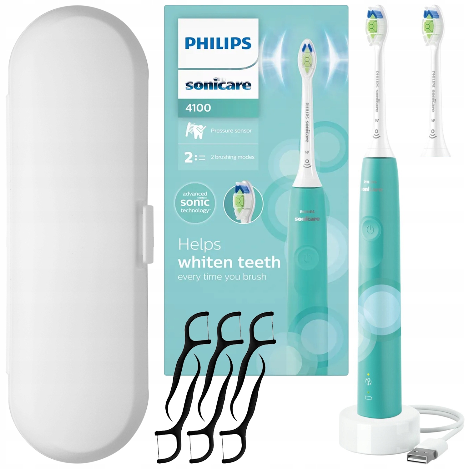 Szczoteczka Soniczna Do Zębów Philips Sonicare HX3689/43 Zestaw Końcówka