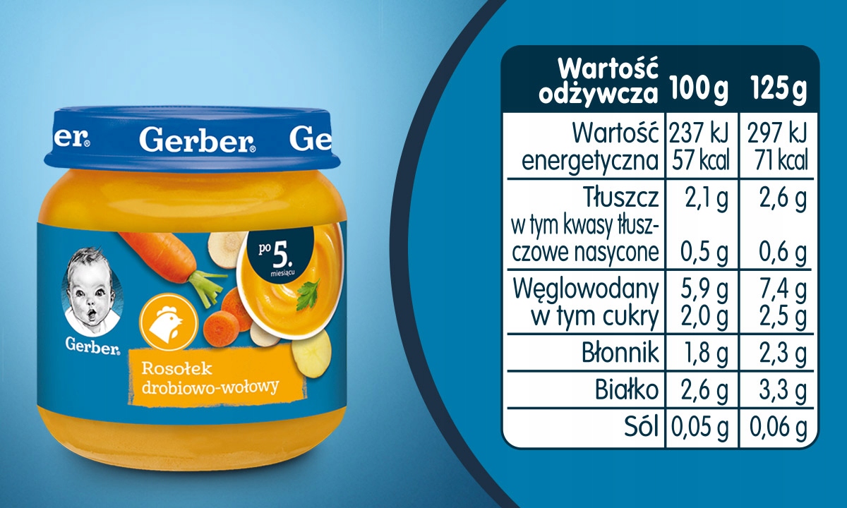 Gerber курячий і яловичий бульйон x 3 шт. торгова назва Gerber курячий і яловичий бульйон