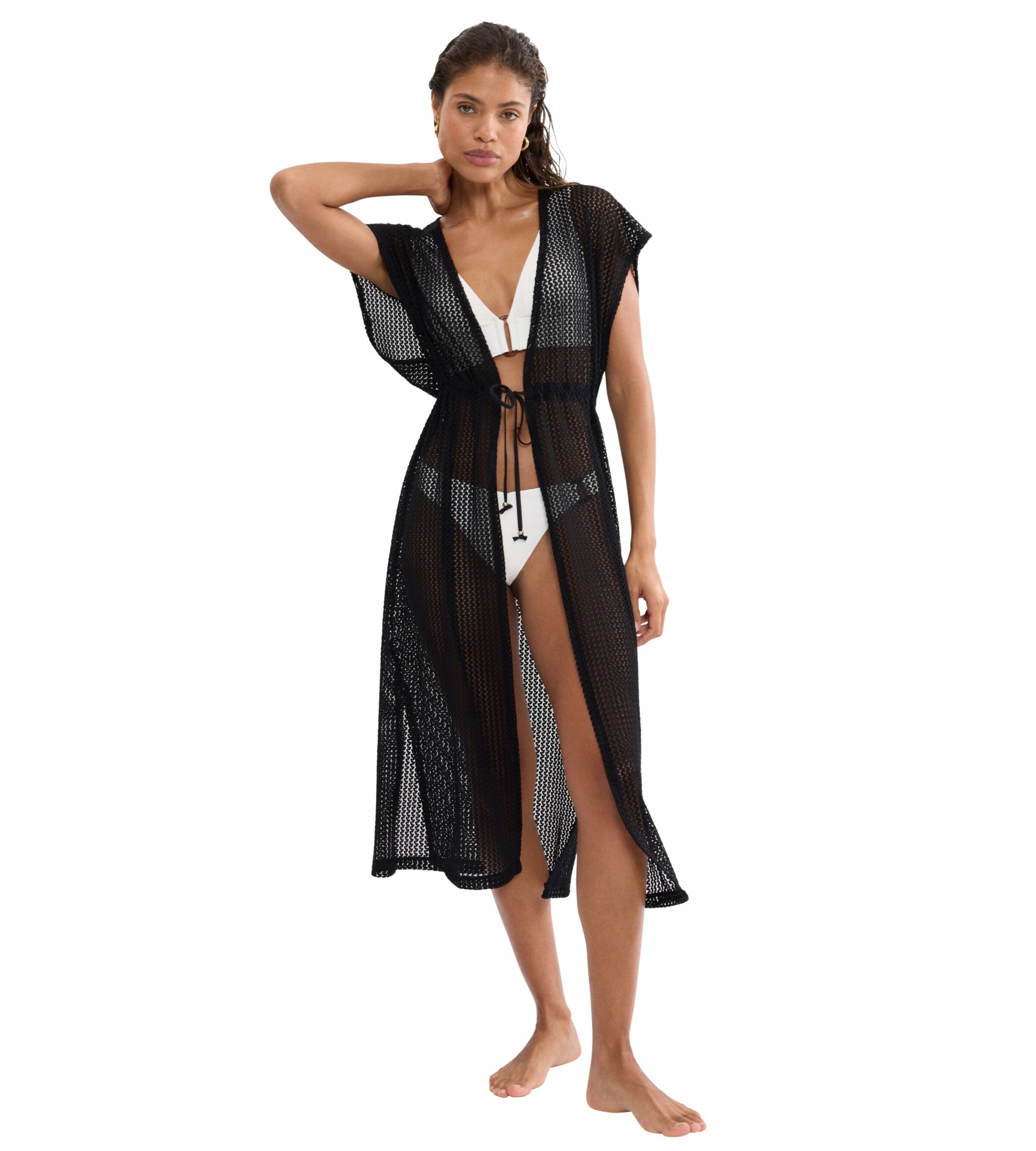 Tunika Šaty Triumph Beach MyWear Crochet Kimono 44