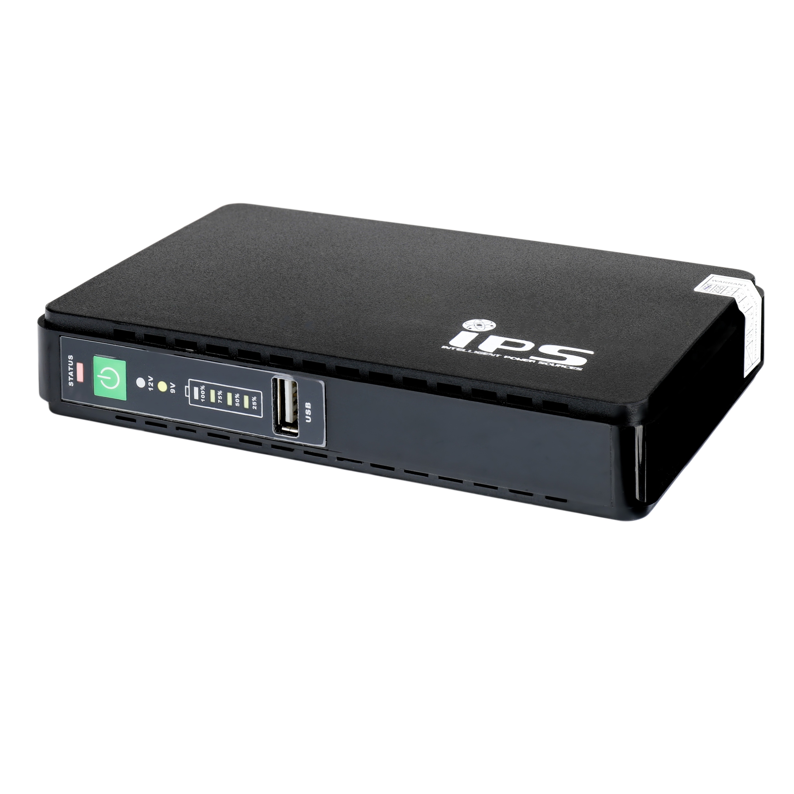 RouterUPS-30: DC Ups výkon 30W výstup 5V/2A, 9V/2A, 12V/2A (4x 3,6V/2600mAh)