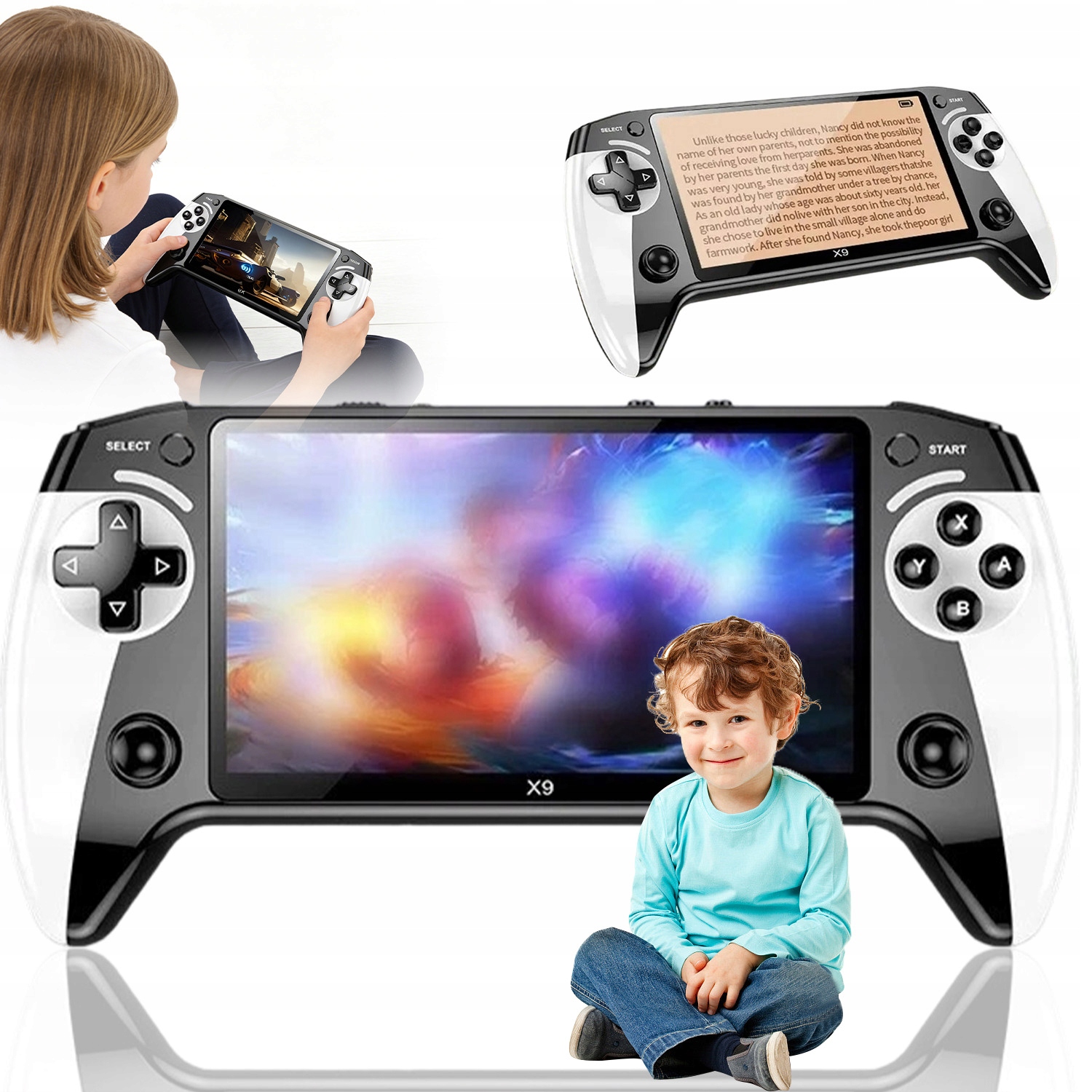 Mini Konsola Przenośna Do Gier X9 6000+ Gier 128GB