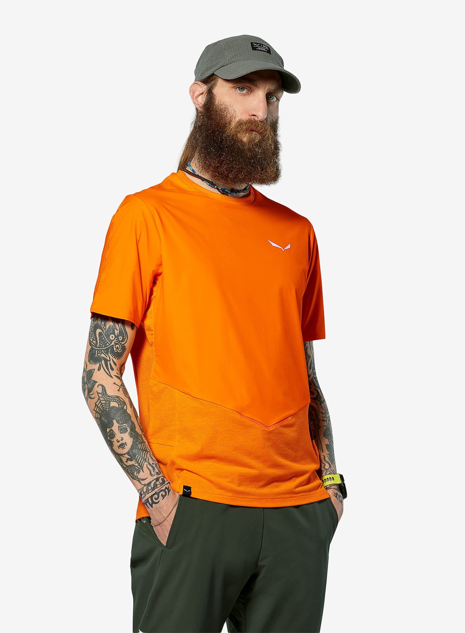 Rychleschnoucí tričko Salewa Pedroc Dry Wind T-Shirt turmeric XL