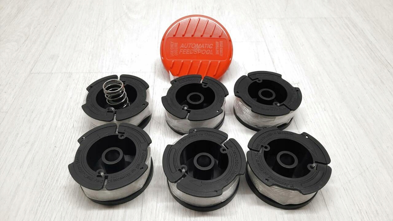 6 wymiennych szpul do cięcia do Black i Decker Typ nakrycie głowy