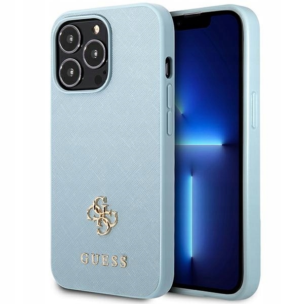 Guess GUHCP13LPS4MB iPhone 13 Pro 136,1" niebieski/blue hardcase Saffiano