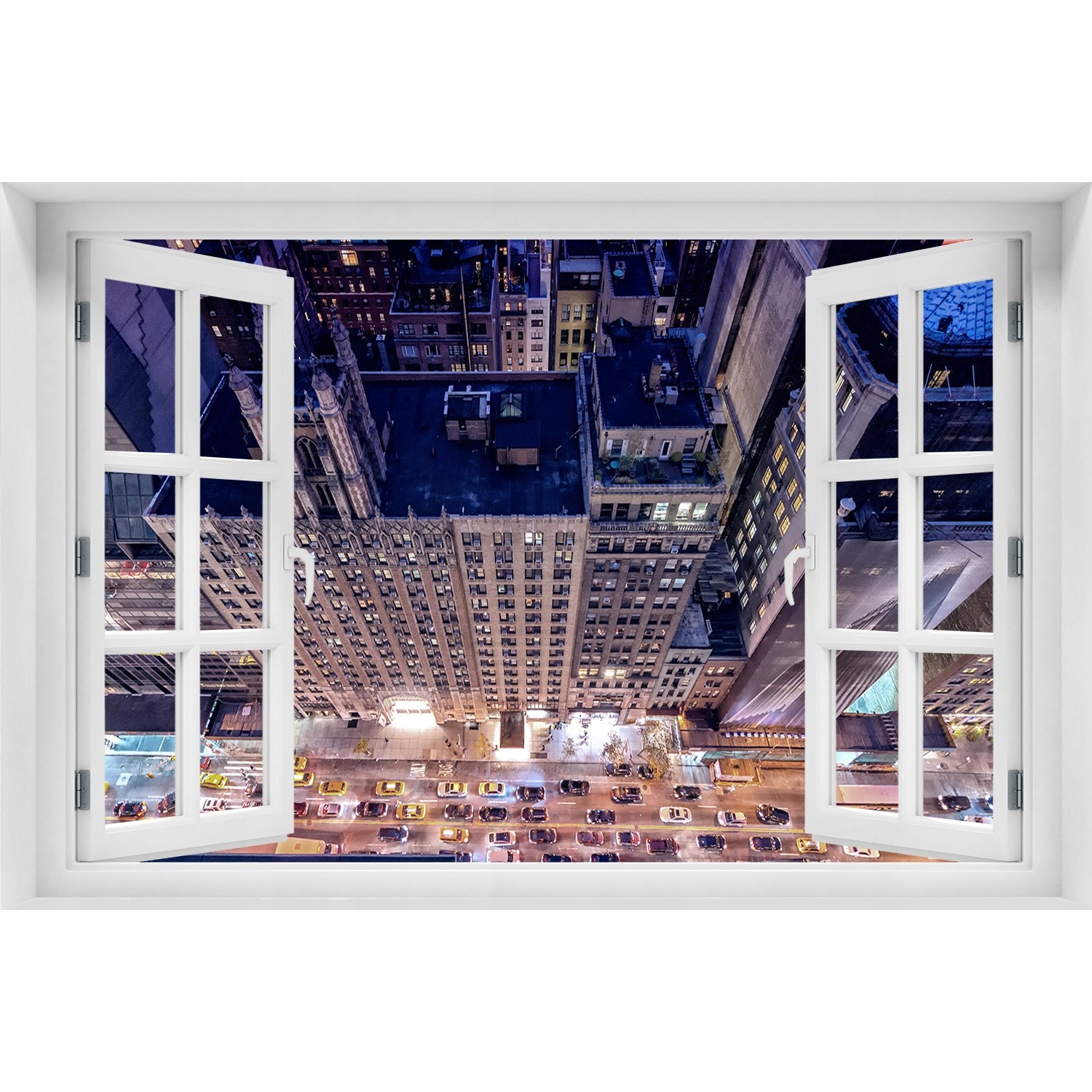 

Samoprzylepna Naklejka na ścianę Nowy Jork nocą