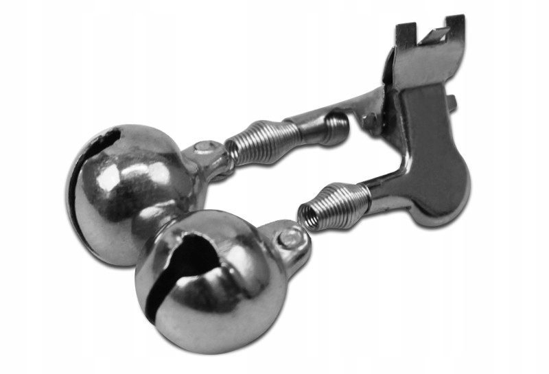 Dzwonek Delphin, metalowy zacisk 1szt 14mm