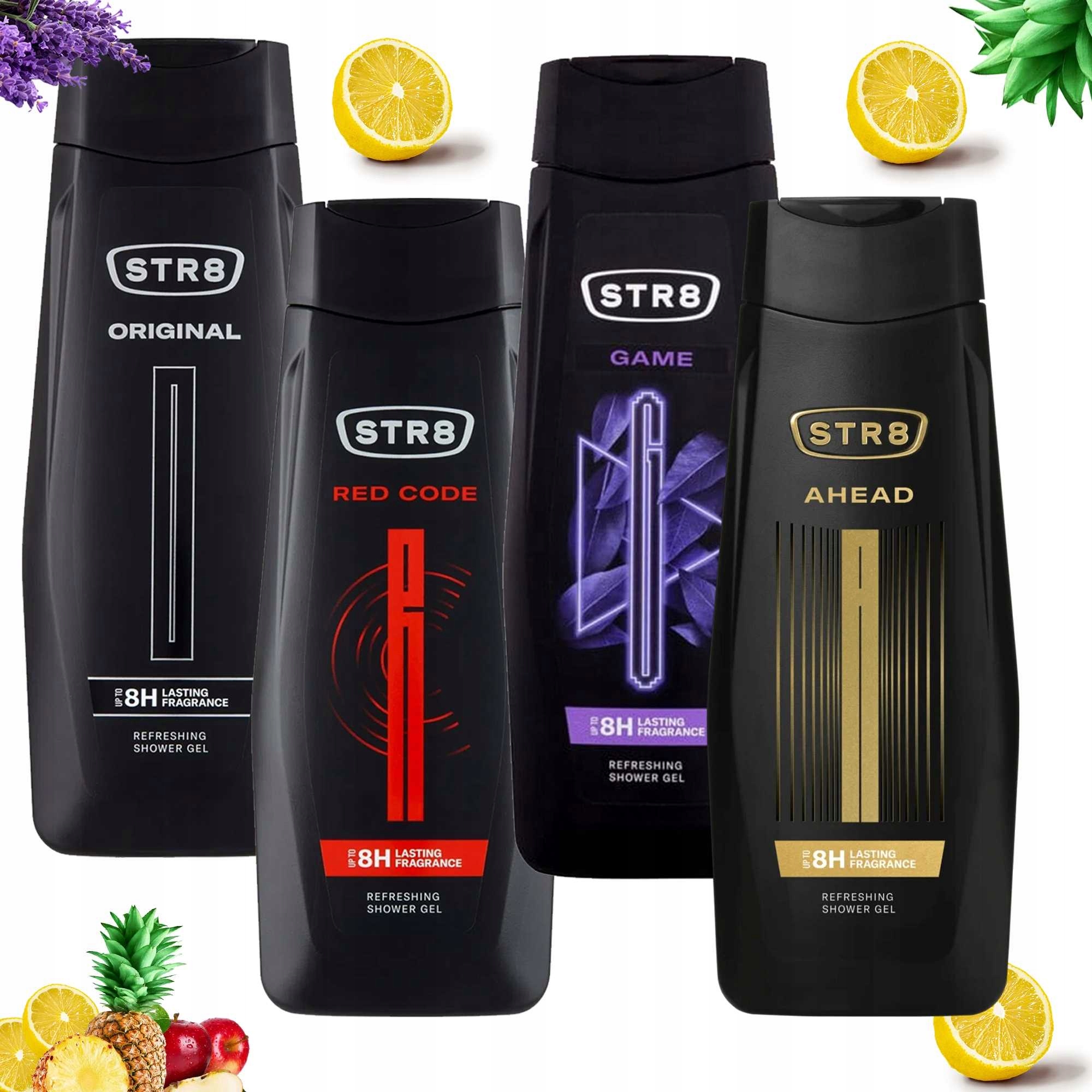 STR8 Sada Sprchových Gelů Pro Muže MIX Vůní 4 X 400 ML