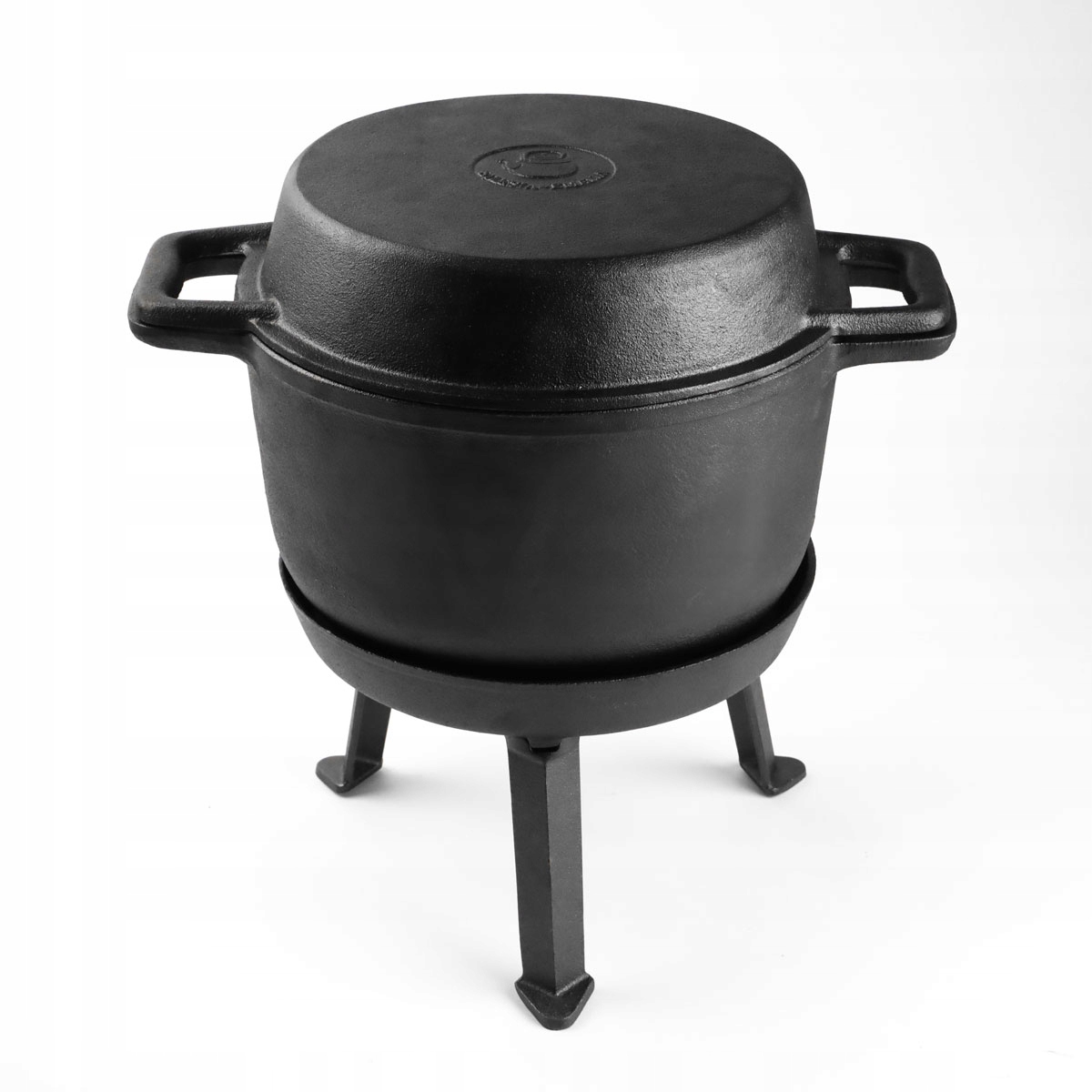 Kociołek żeliwny garnek patelnia 3w1 myśliwski 10L na ognisko + gratis Rodzaj stojący