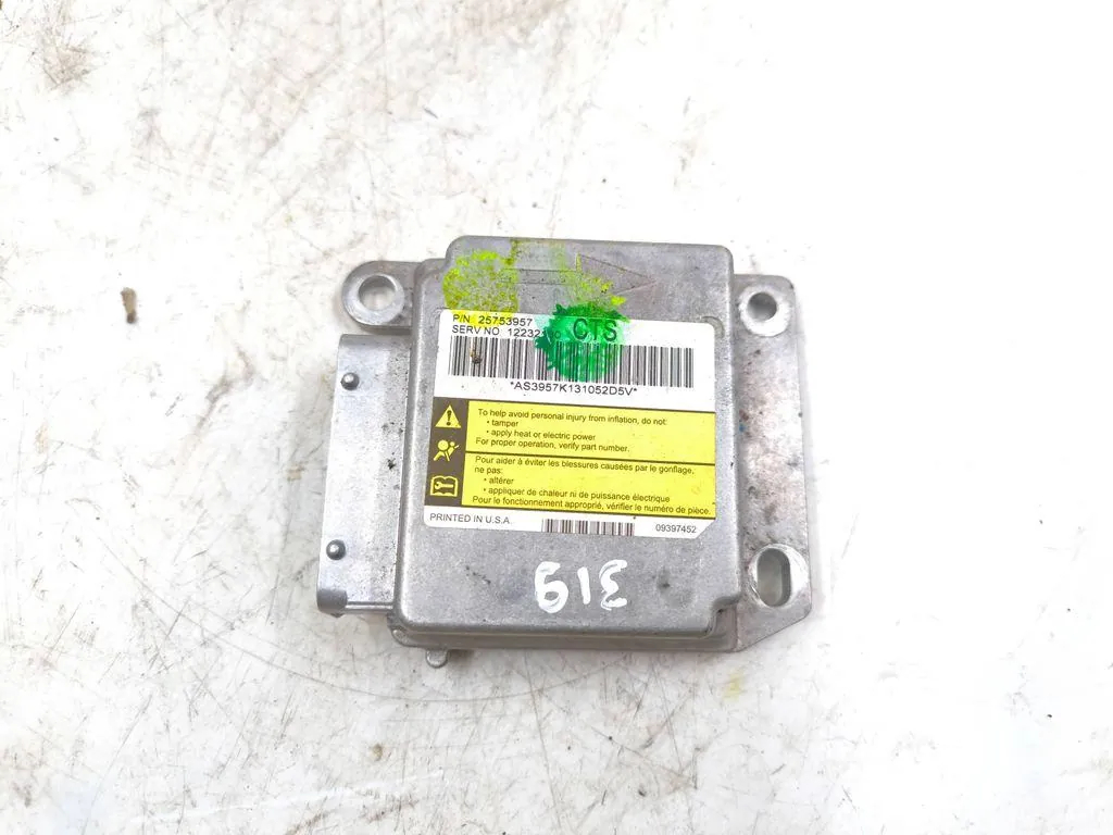 Блок airbag 25753957 Cadillac CTS 1 и 02-07