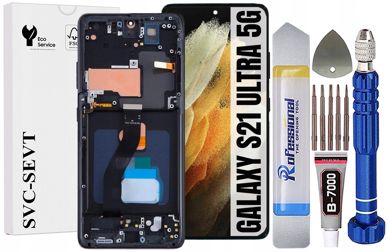 Displej Pro Samsung Galaxy S21 Ultra 5G G998 Originál Oem Obrazovka Rámeček