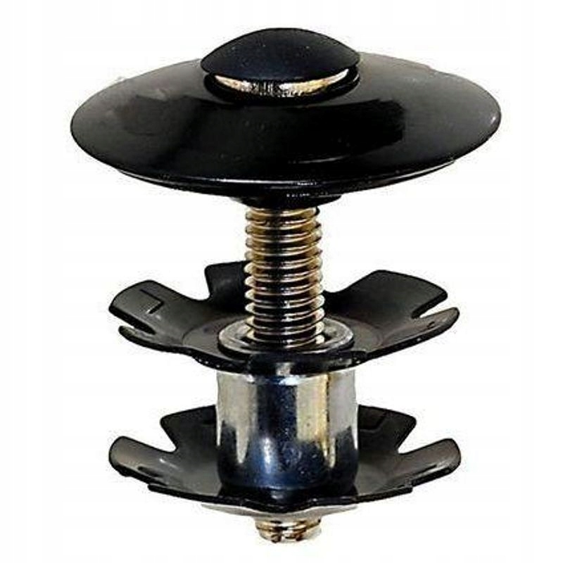 Korek steru A-head 1-1/8" ze śrubą i gwiazdką Czarny