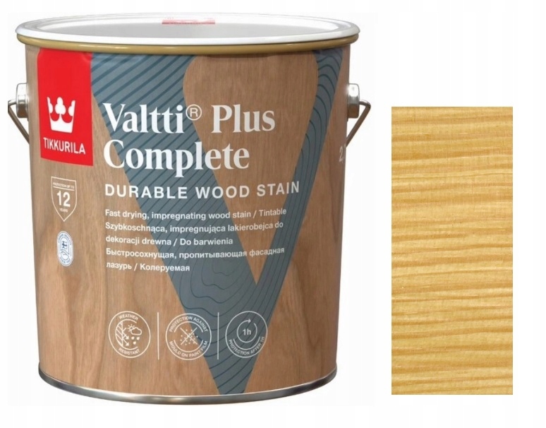Tikkurila Valtti Plus Complete Lakierobejca Do Drewna Natural Pine 2.5L