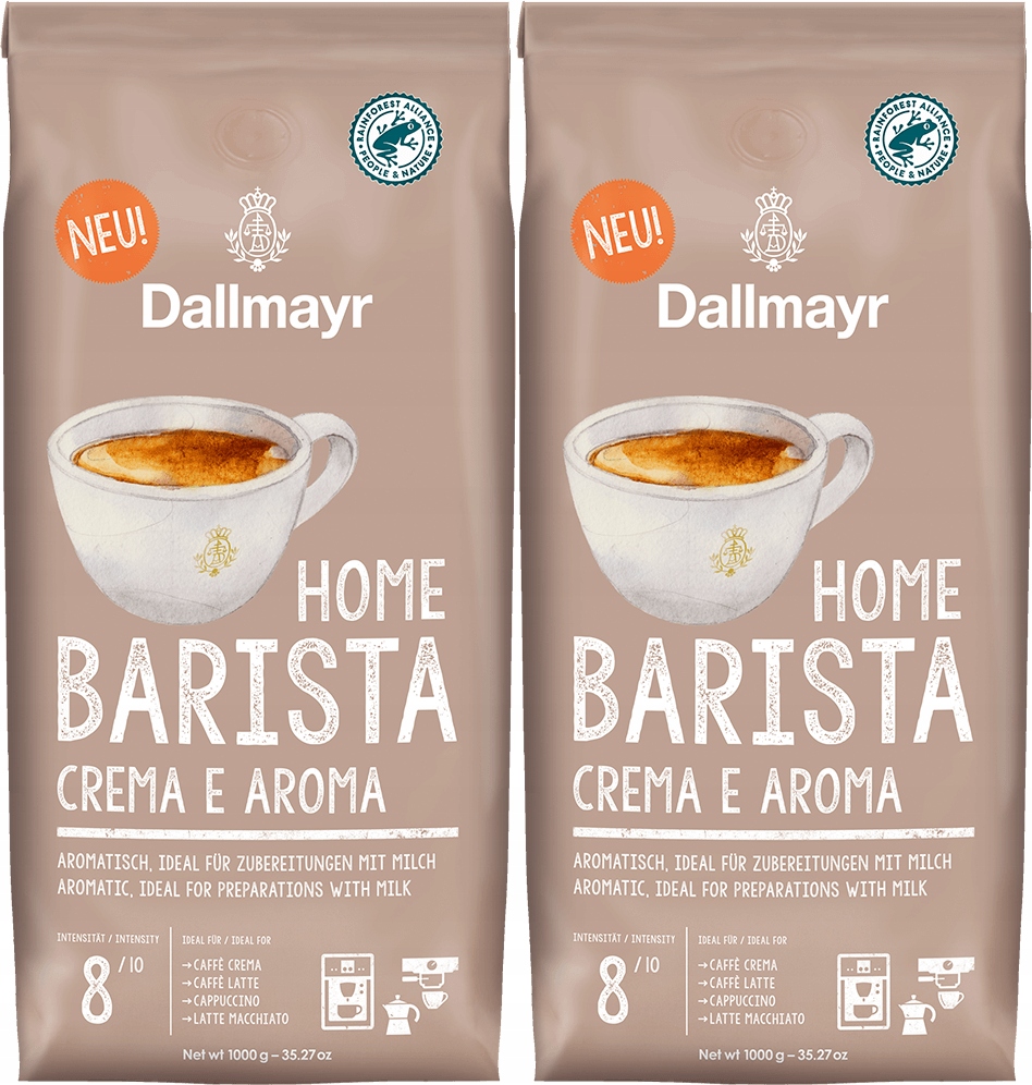 Kawa ziarnista Dallmayr Home Barista Crema e Aroma 1kg x2
