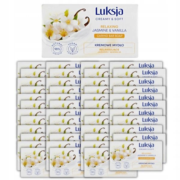 Mydło w kostce Luksja Creamy & Soft 90g x 48