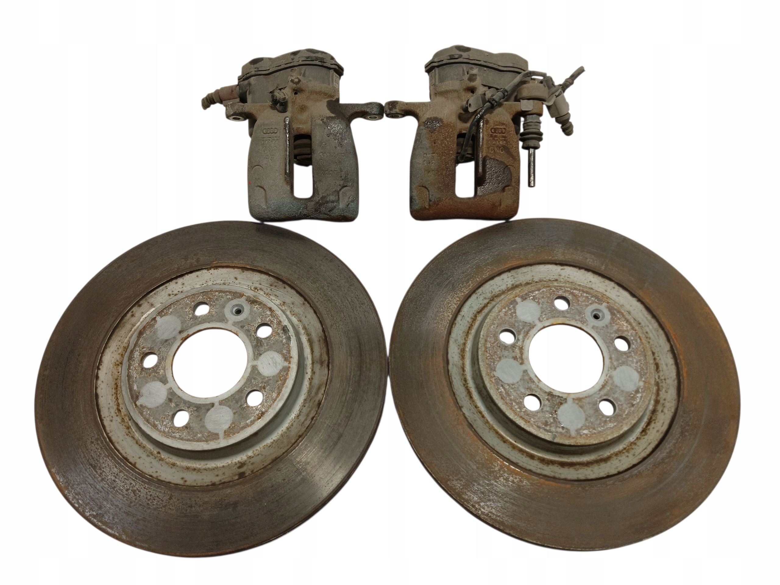 discs brake calipers electrics rear part KOMPLET AUDI A6 C7