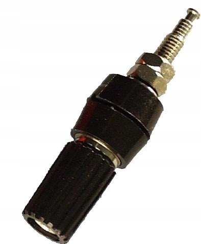 GNIAZDO LABORATORYJNE 4mm Z ZACISKIEM GL1-BK 10A