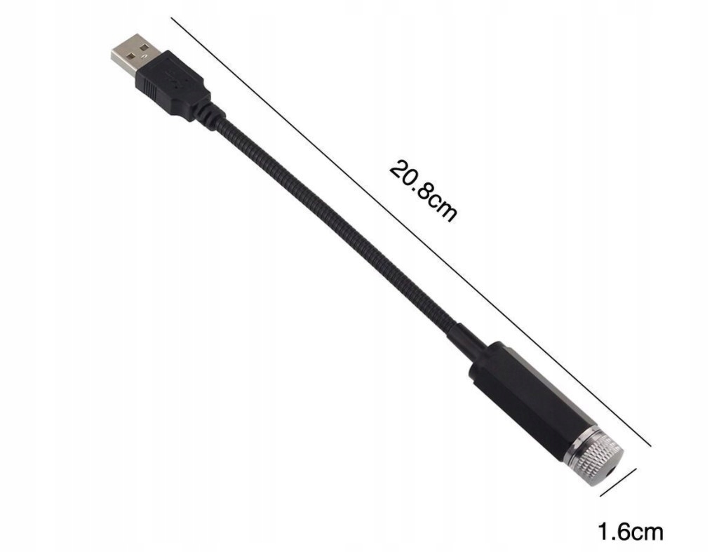 PROJEKTOR USB LED Auto HVĚZDY MODRÝ za 159 Kč - Allegro