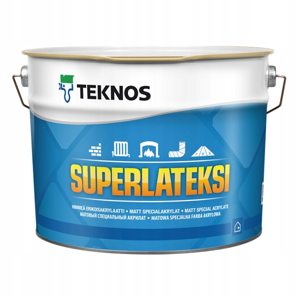 Farba do interiéru Superlateksi 9L matná odolná voči vysokým teplotám