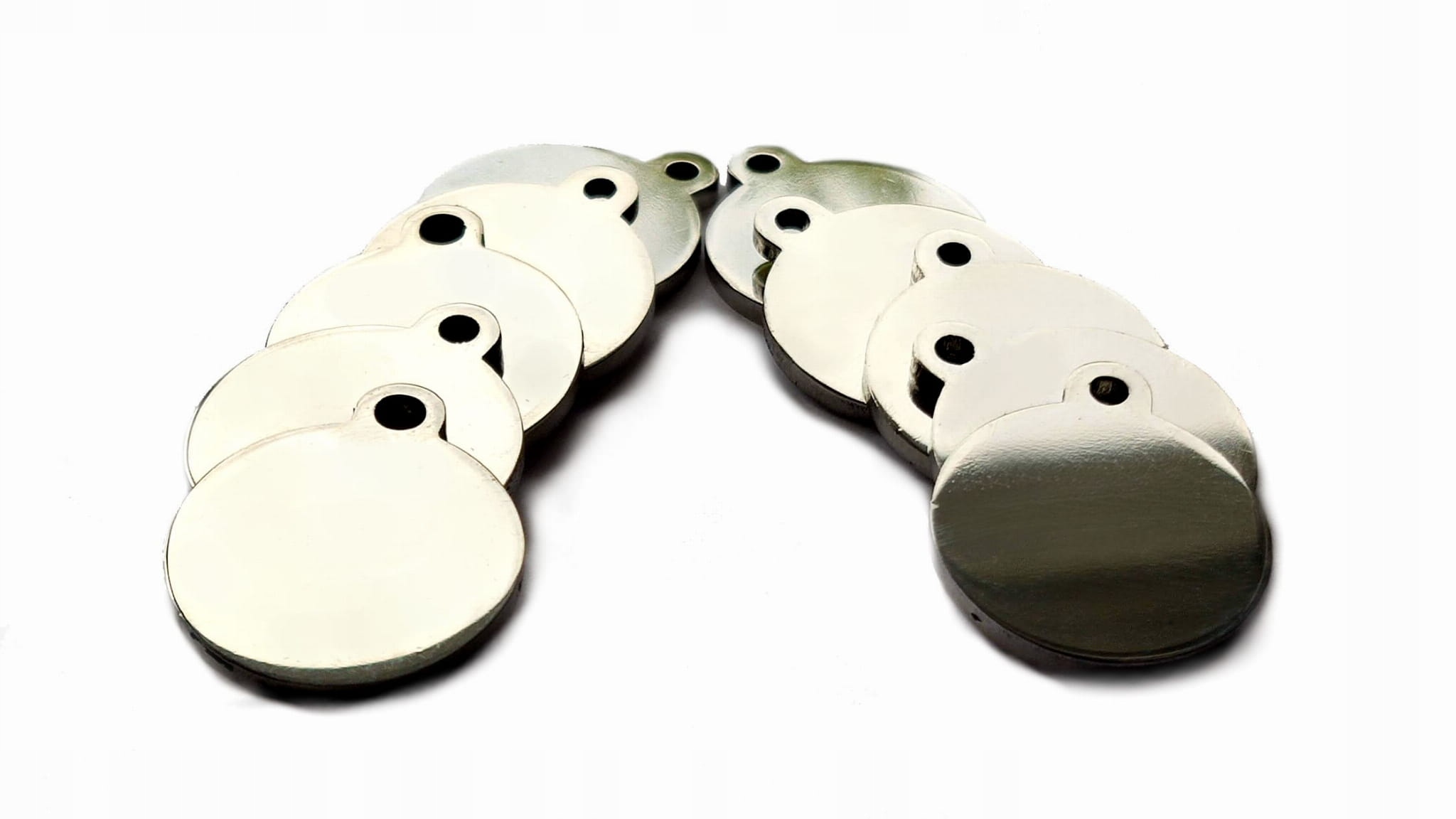 

Identyfikator metalowy kółko, czysty -10szt, 30mm