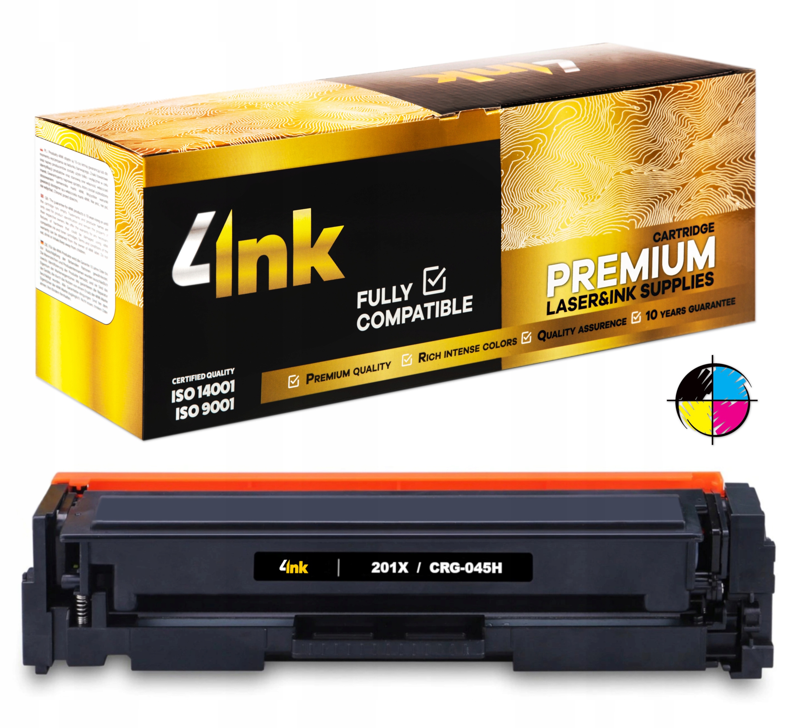 4x Toner 4INK pro Hp 201X Premium XL Cmyk