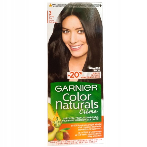 

Garnier Naturals Farba do włosów 3 Ciemny brąz