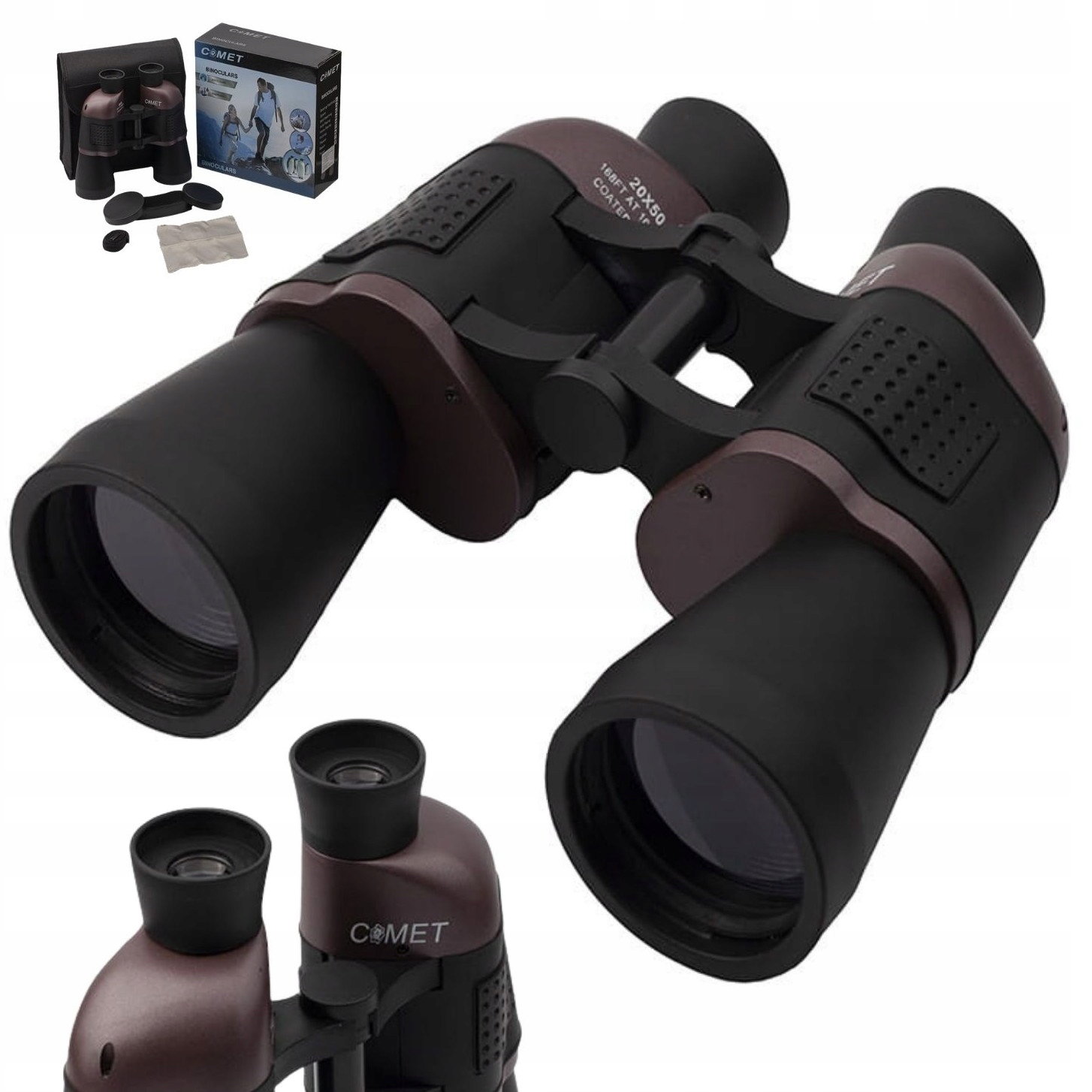 Lornetka 20x50 Wojskowa Taktyczna Myśliwska Survival Automat Pokrowiec