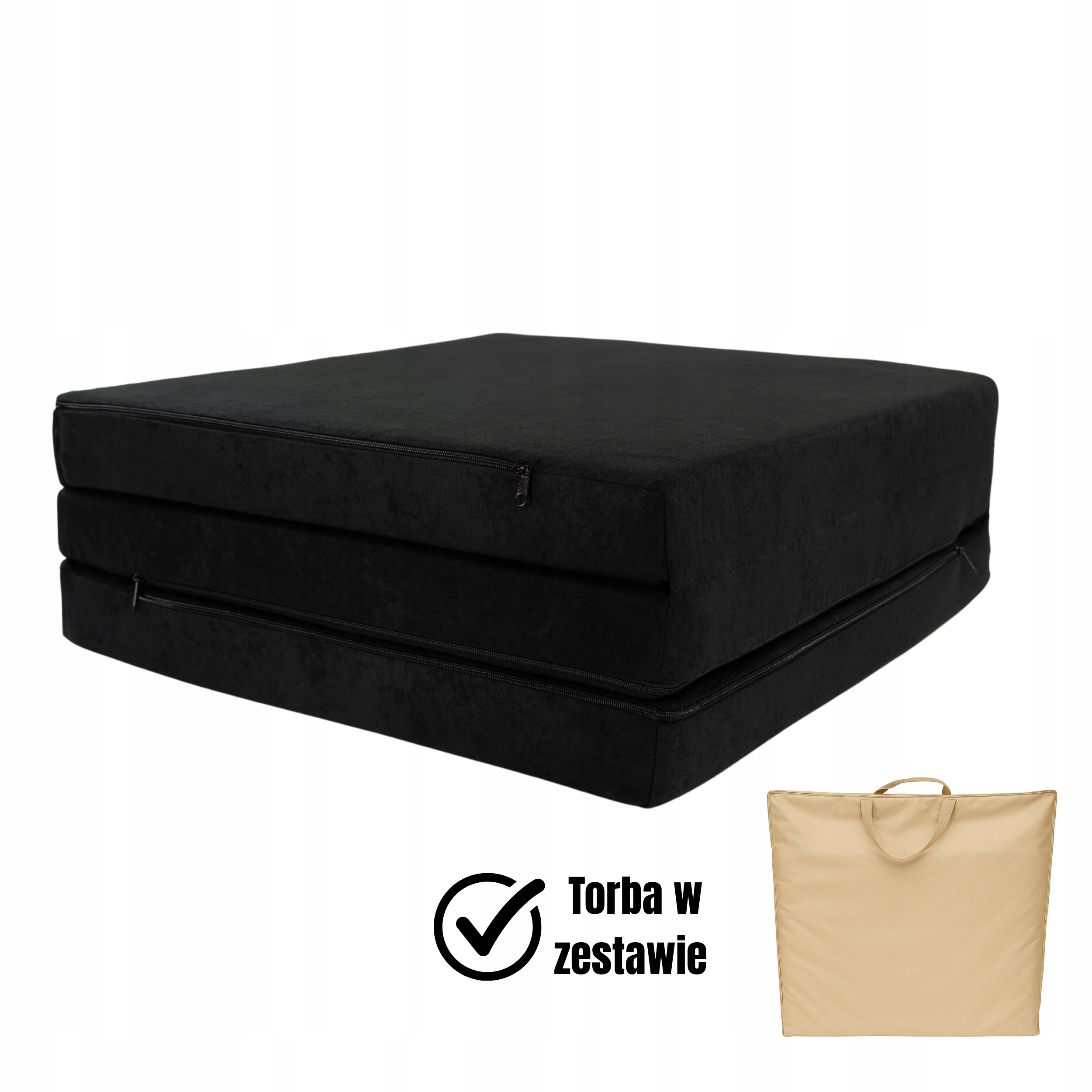 Materac Turystyczny Składany Rozkładany Kamping Auto Kamper Domu 180X65X7CM