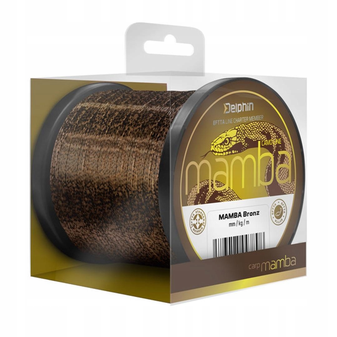 Żyłka Delphin Mamba Carp Brązowa 0,30mm 7,0kg 600m