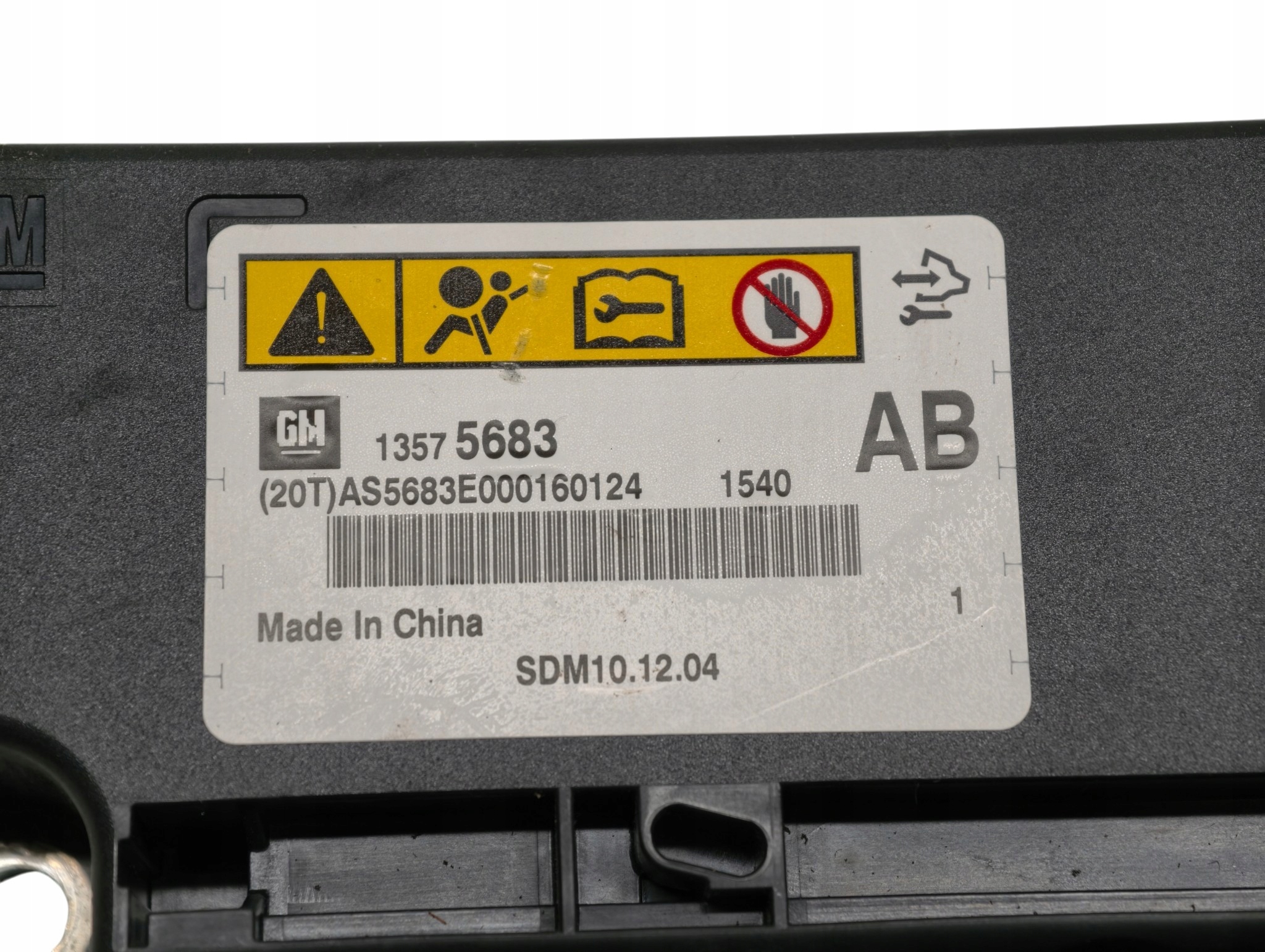 OPEL ASTRA J modulo SENSOR airbag POWIETRZNYCH airbag 13575683